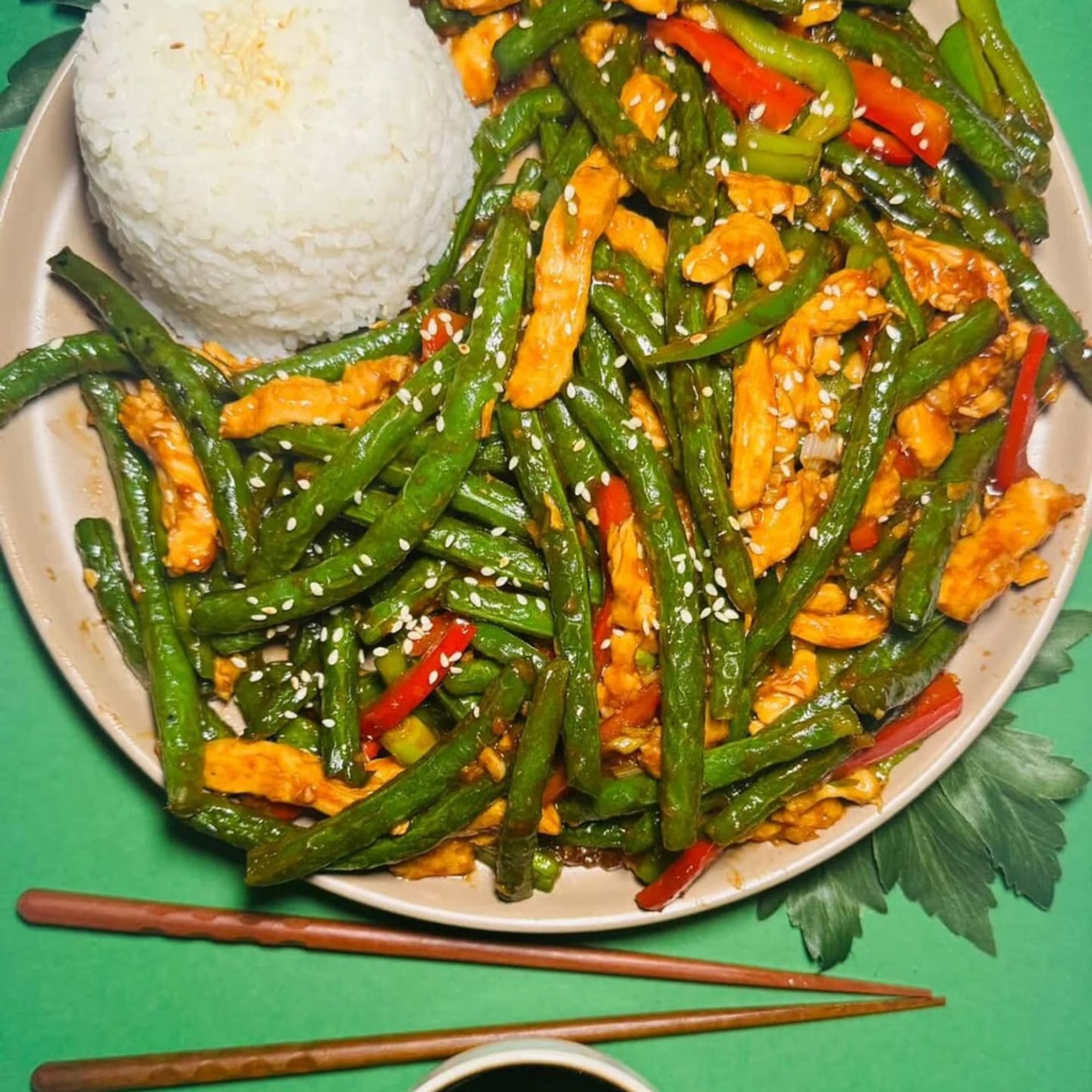 Szechuan Chicken with String Beans