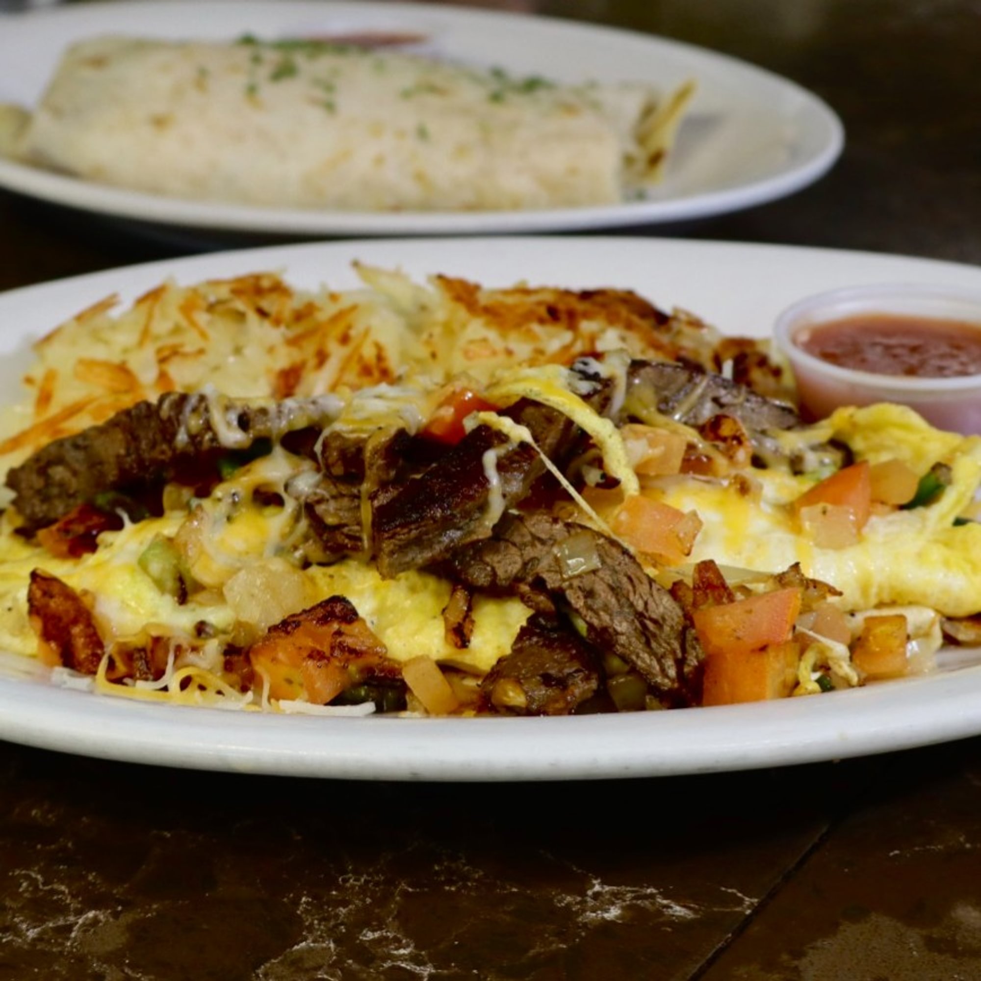 Beef Fajita Omelette
