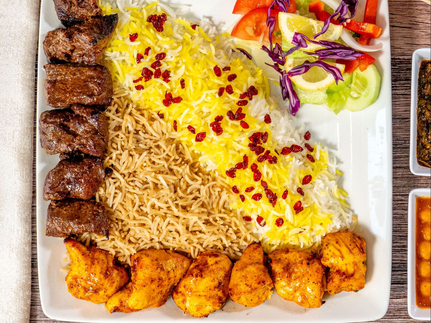 Beef Tika and Chicken Tika Comb
