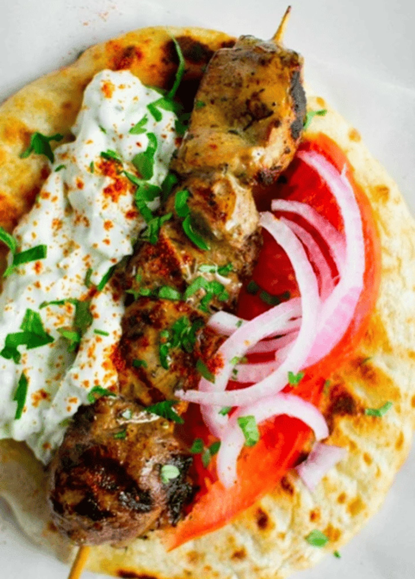 Authentic Street Athenian Chicken Pita