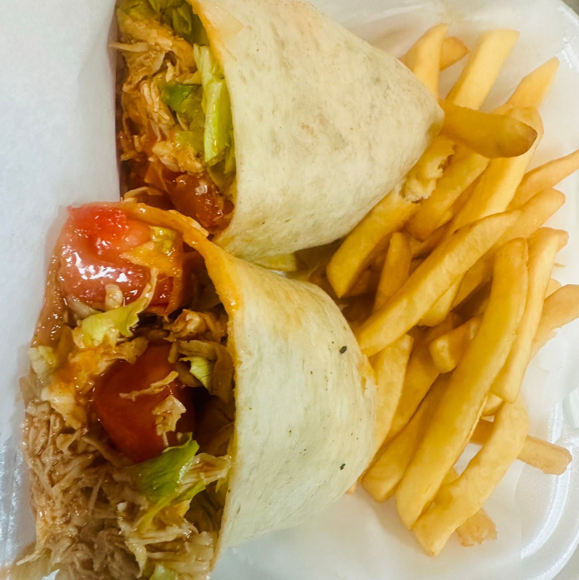 Buffalo Chicken Cheesesteak Wrap