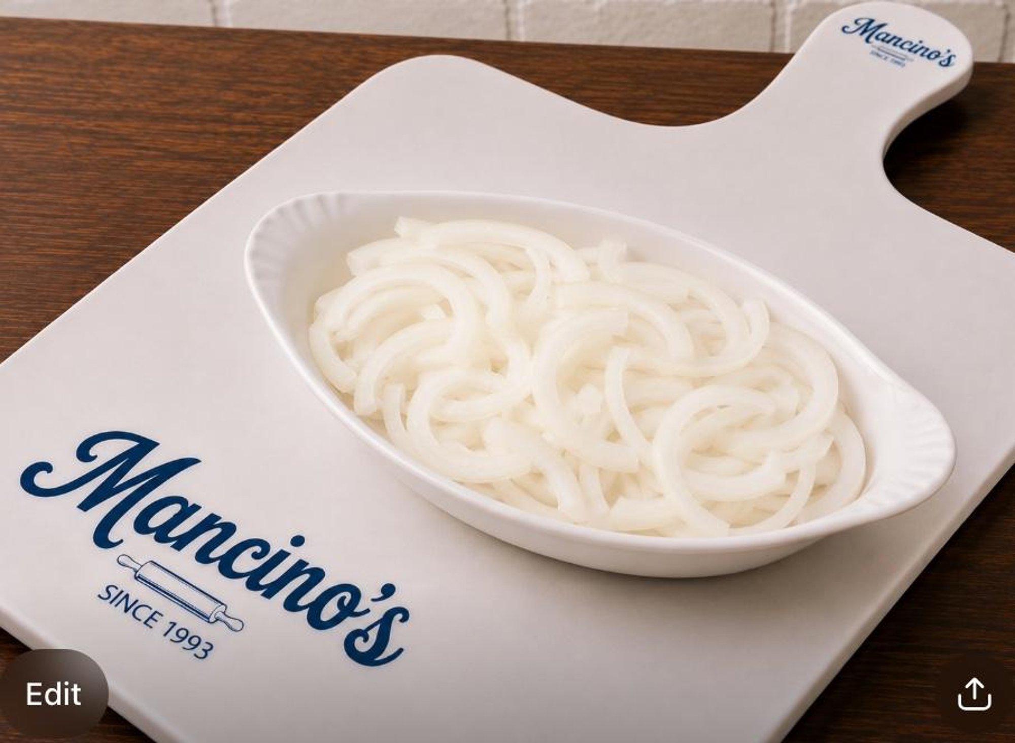 Extra on side Onion