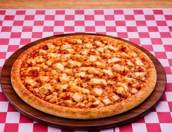 Large Buffalo Crispy chicken pizza 14 (Greek style)