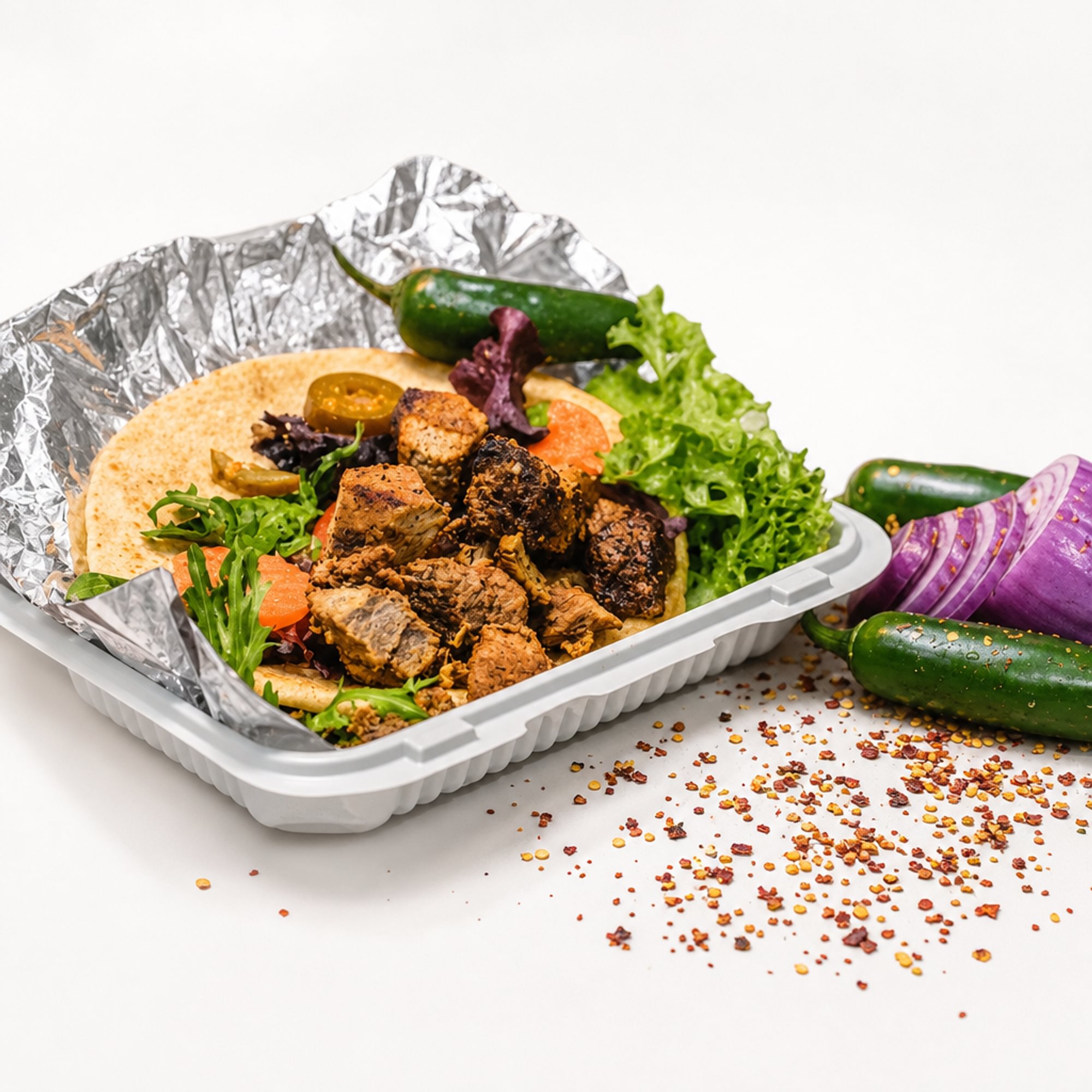 Lamb Tikka on Pita