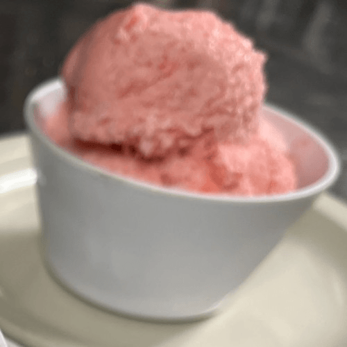 Scoop of Strawberry Cheesecake Gelato