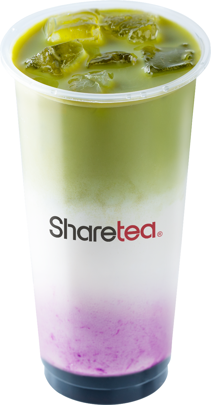 Blueberry Matcha Fresh Milk