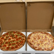 Two Large Pizzas with 5 Toppings on Each