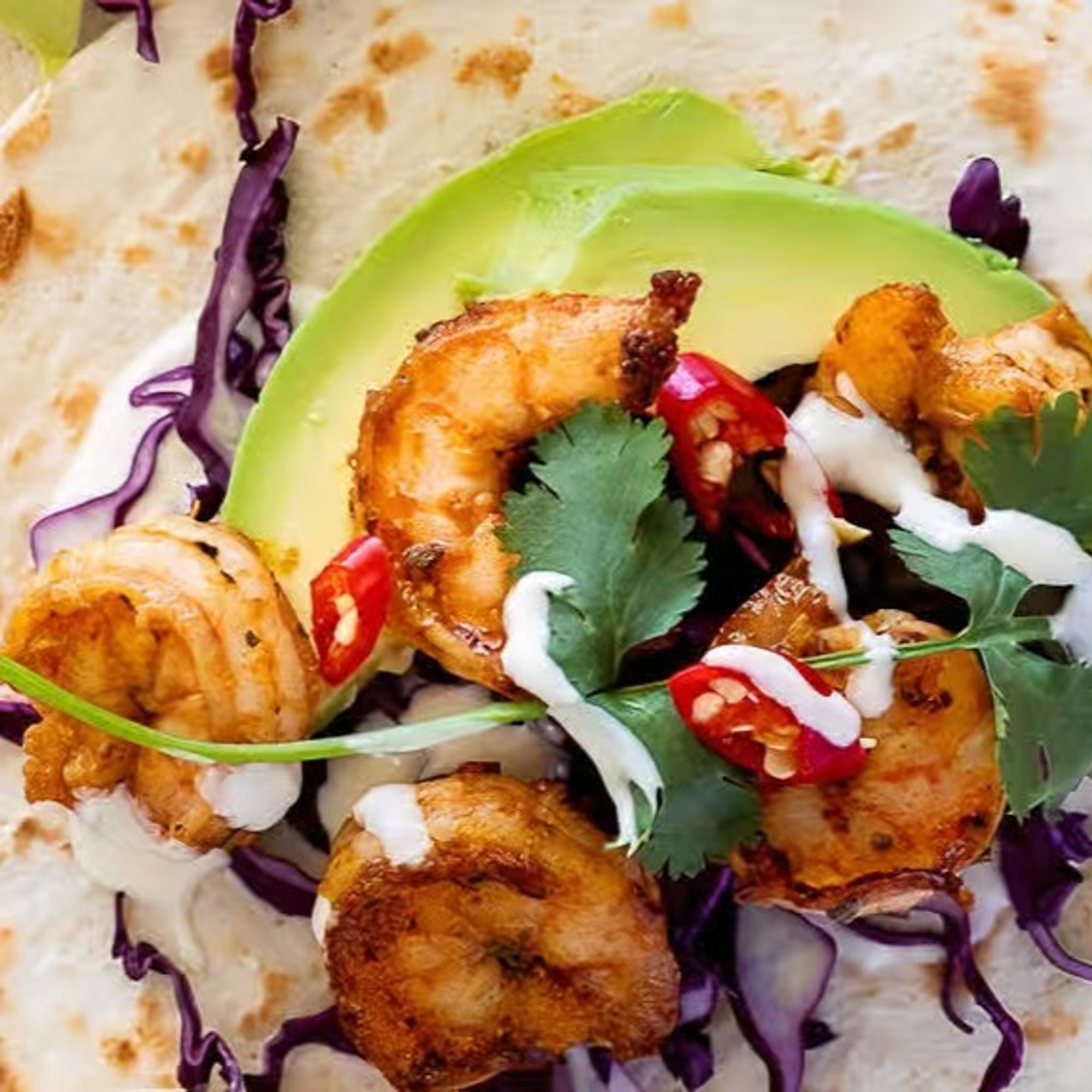 3 Shrimp Tacos meal