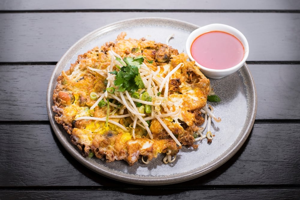 Crispy Mussels Pancake