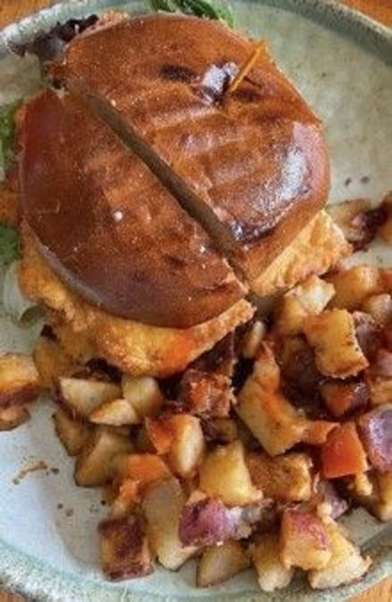 Honey Sriracha Fried Chicken on a Bun
