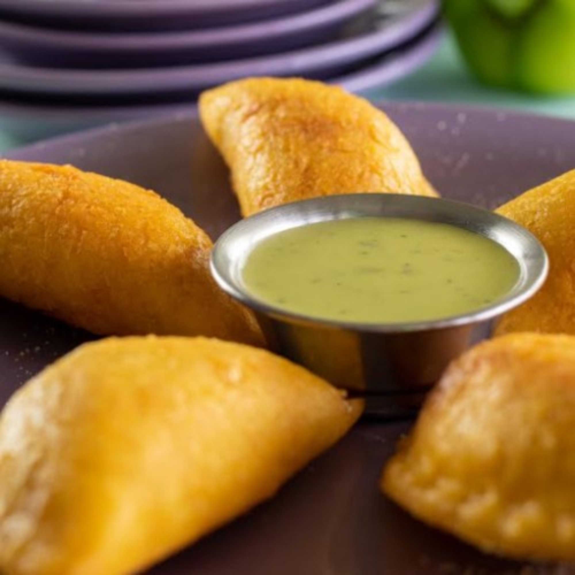 Habanero Mango Pork & Cheesy Rice Empanada