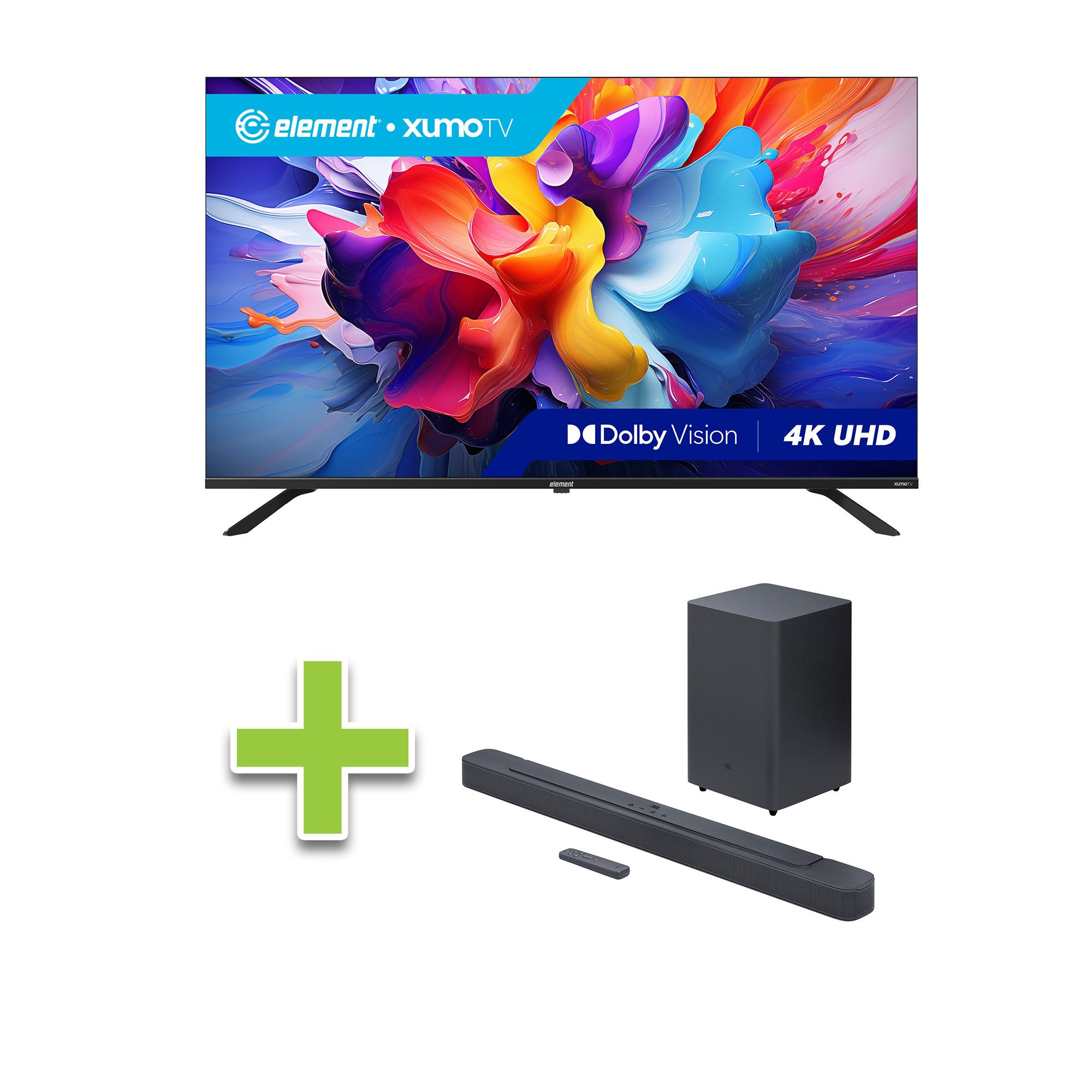 50" Framless Xumo TV Smart TV w/ JBL 2.1 Soundbar
