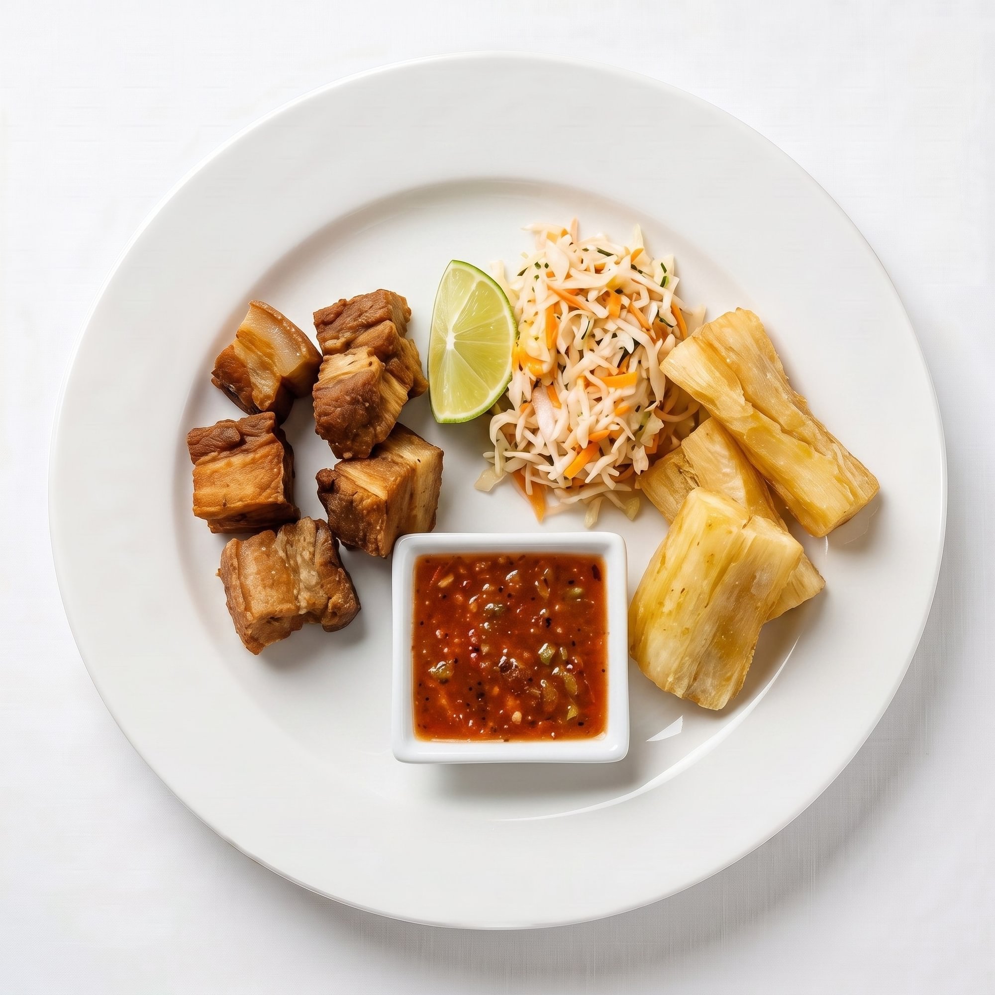 Yuca con Chicharrón (Cassava with Fried Pork)