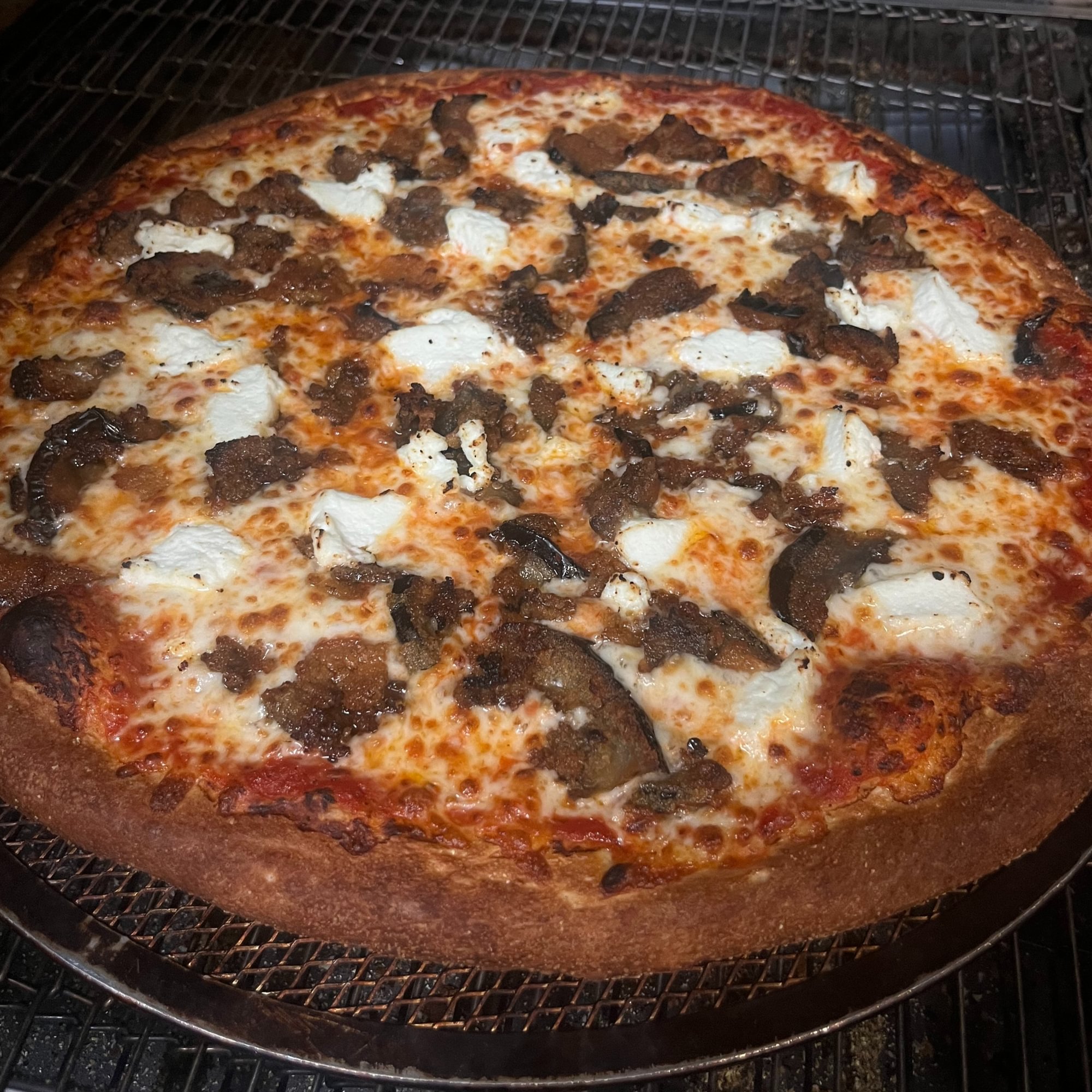 Eggplant Ricotta Pizza
