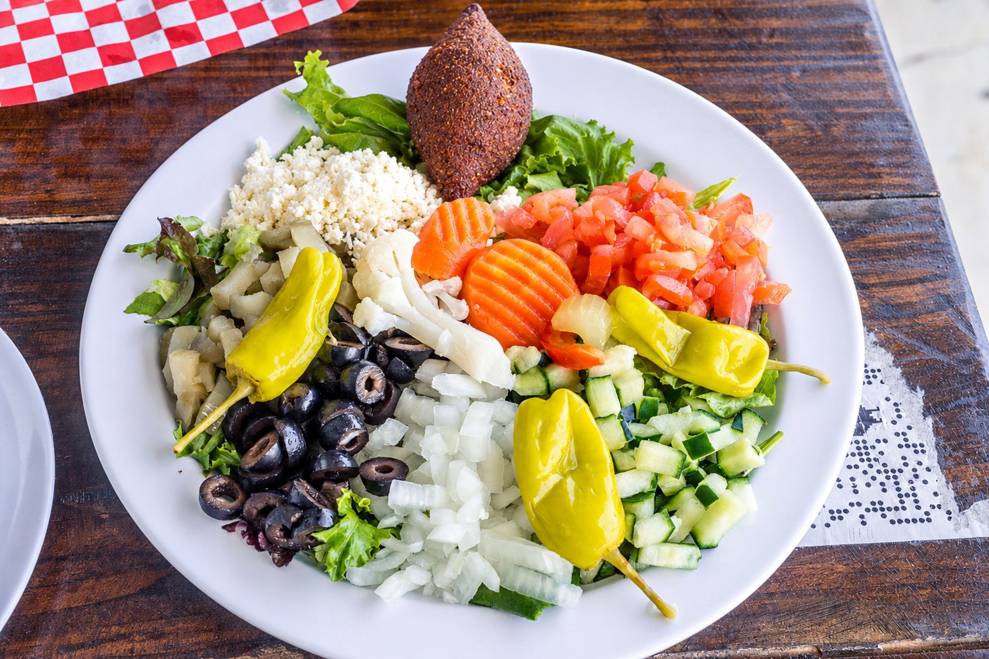 Kibbeh Meatballs Salad