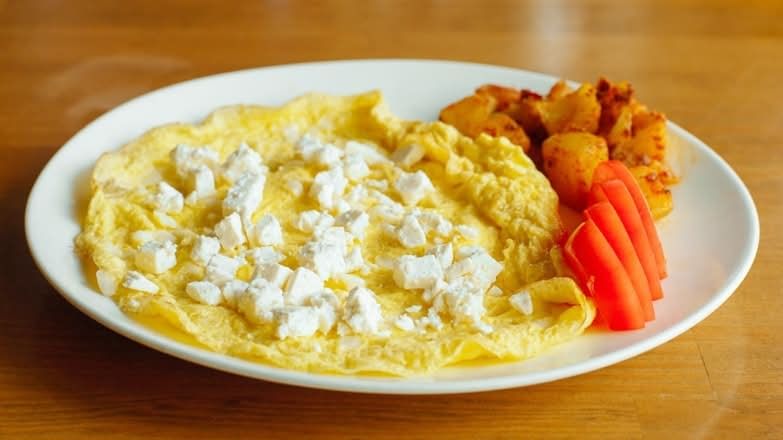 Spinach and Feta Cheese Omelet