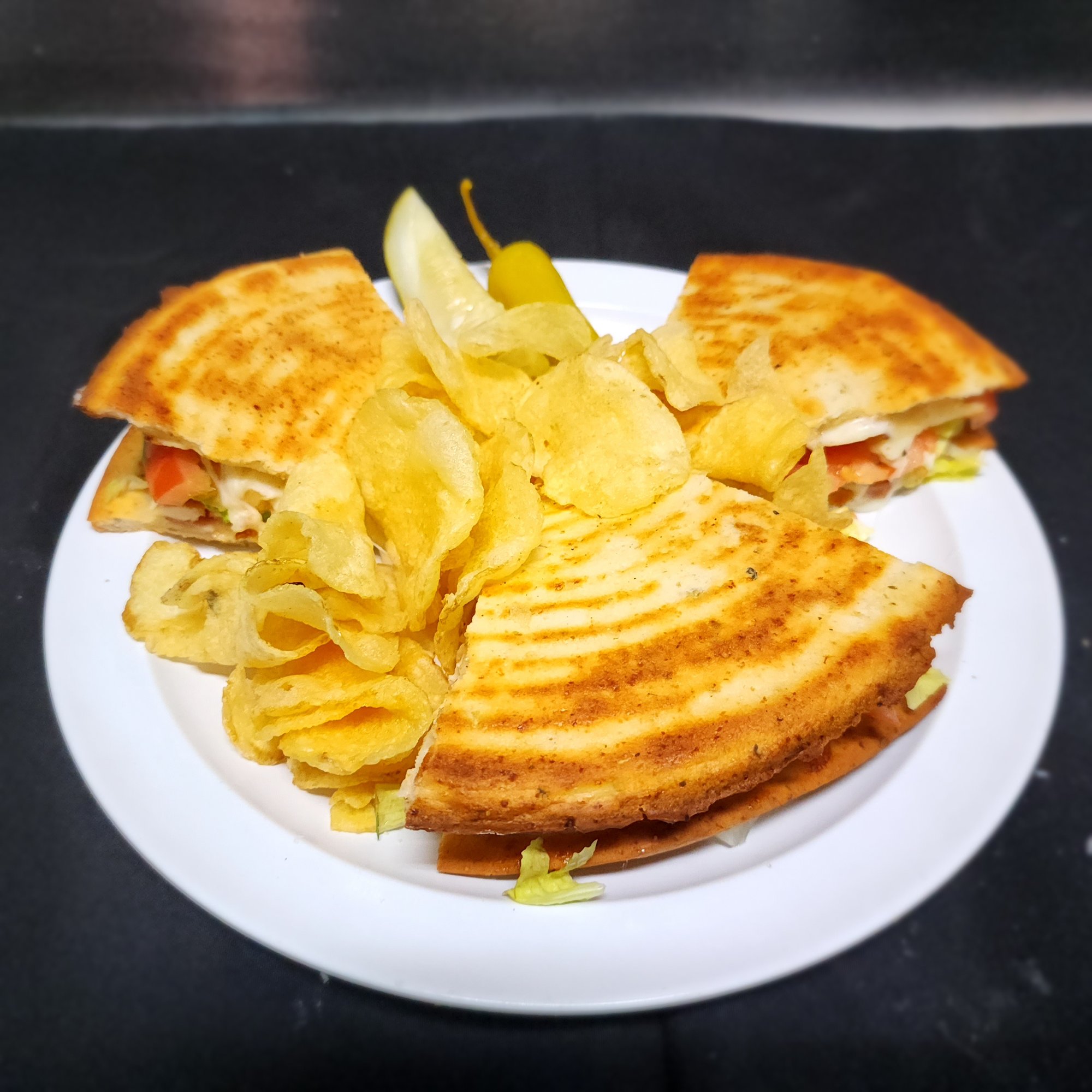 Gluten Free Chicken Pizza Club Sandwich