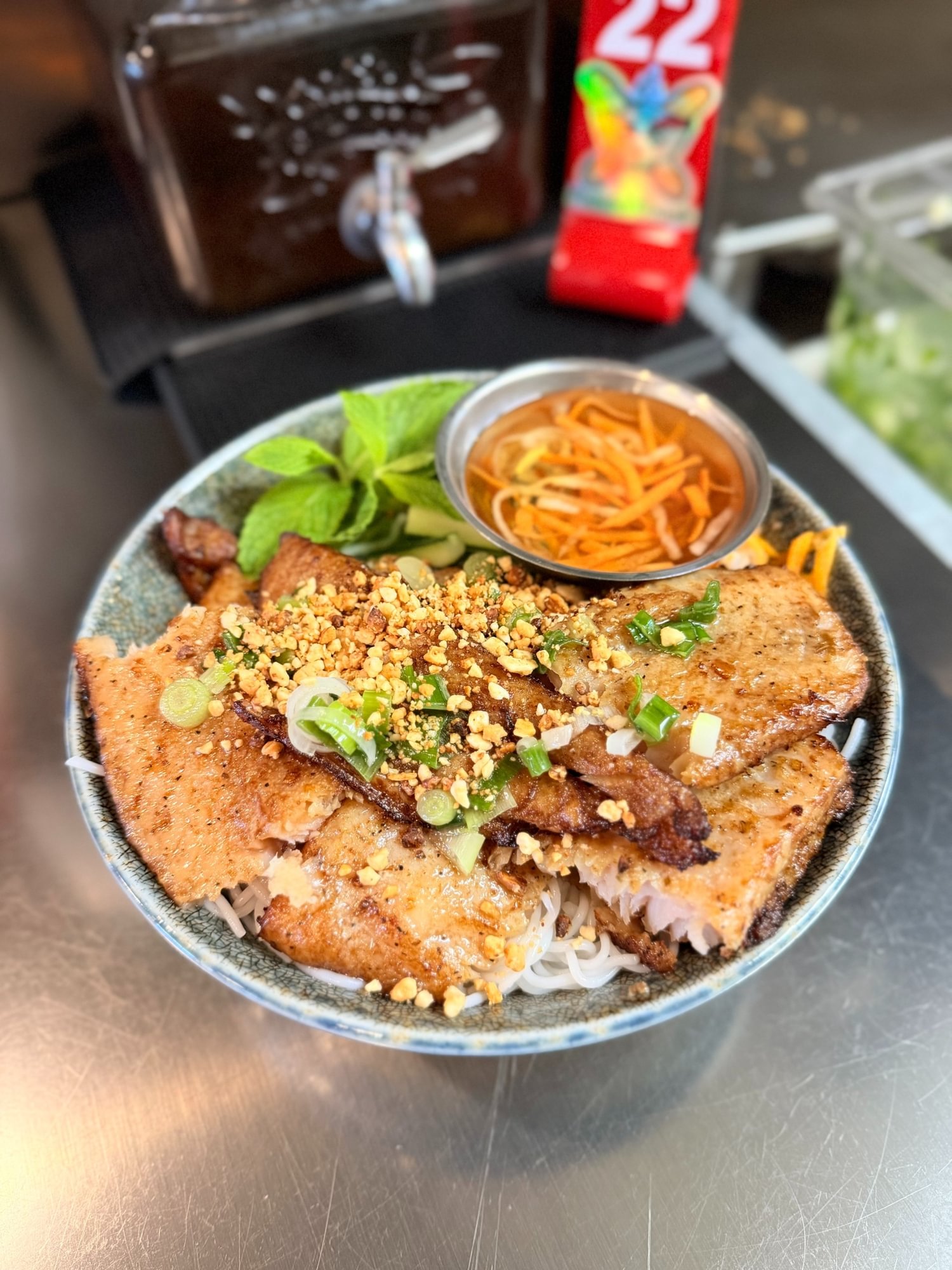 Grilled Fish Vermicelli (Bún Cá)
