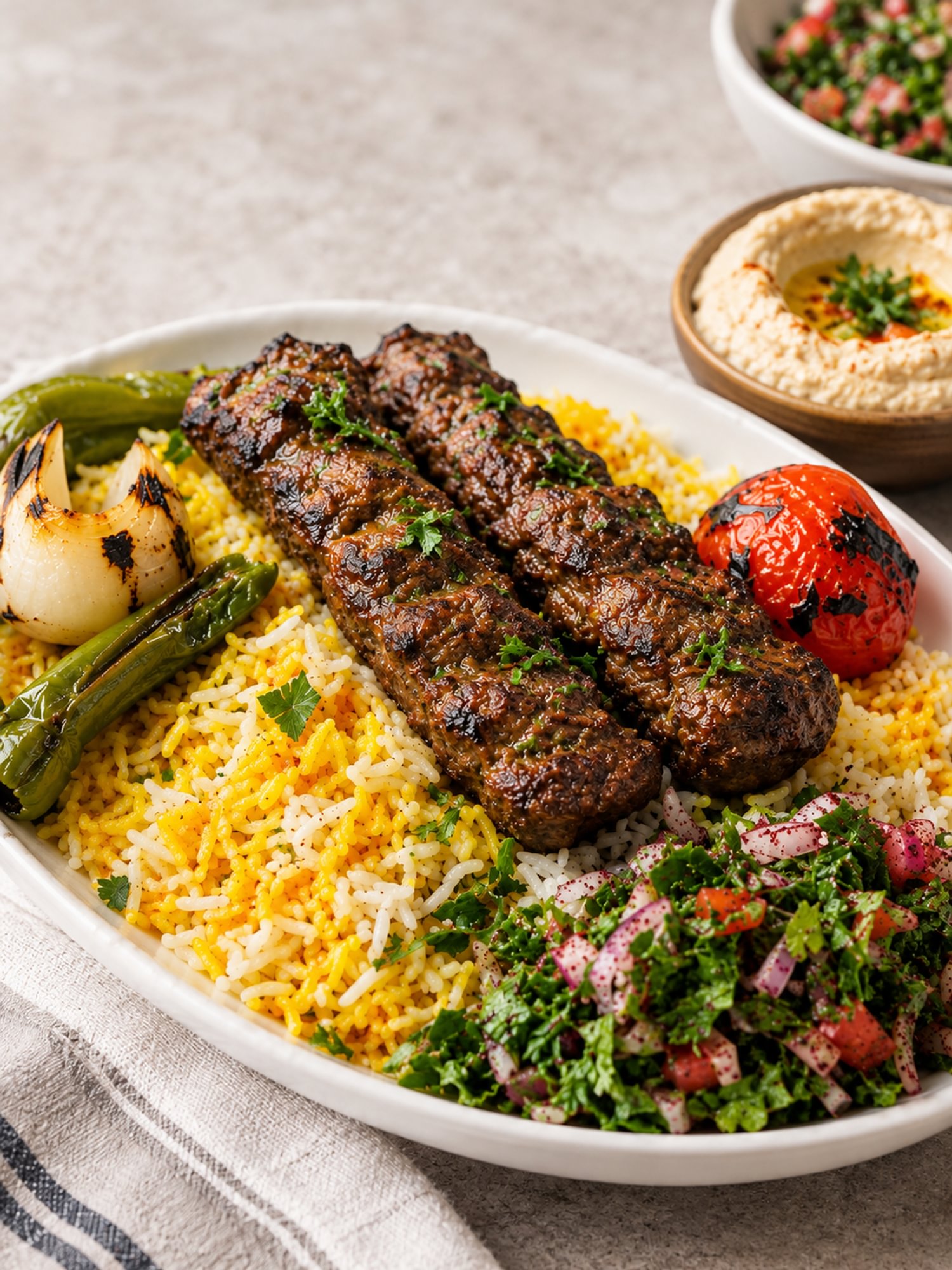 Beef Kabab Plate