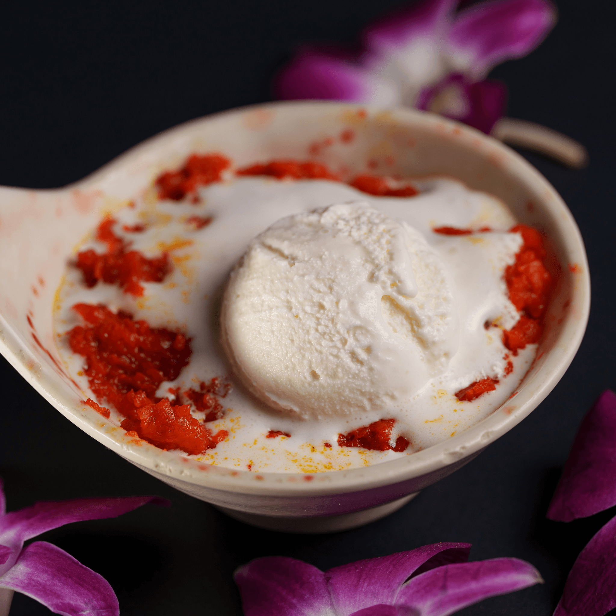 Carrot Halwa with Ice Cream