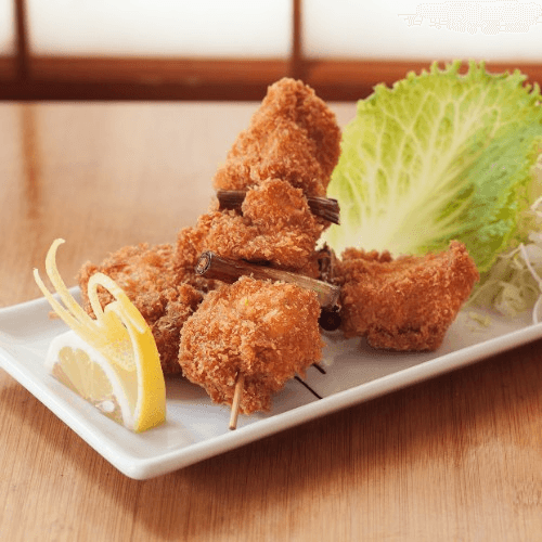 Panko-Fried Pork / Chicken Skewers