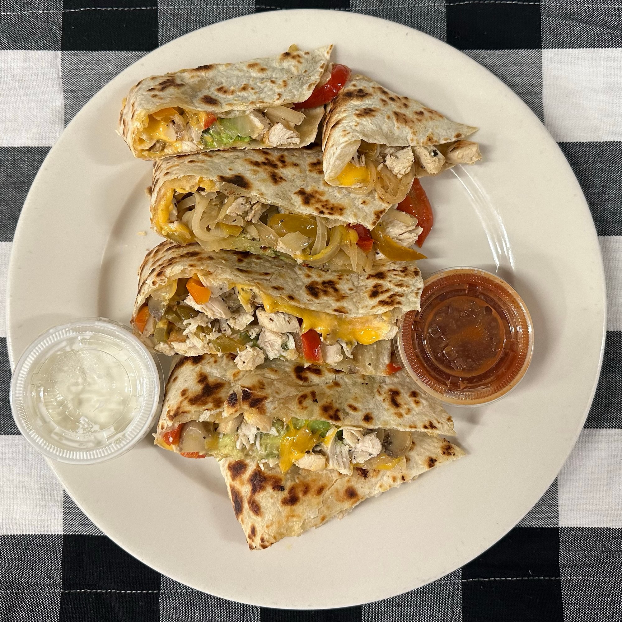 Avocado Chicken Quesadillas
