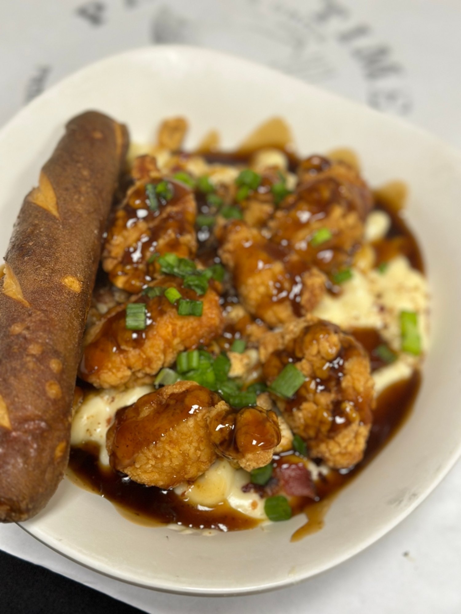 Bourbon Glazed Chicken Cheesy Mac