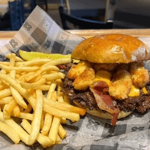 Cheese Curd Burger