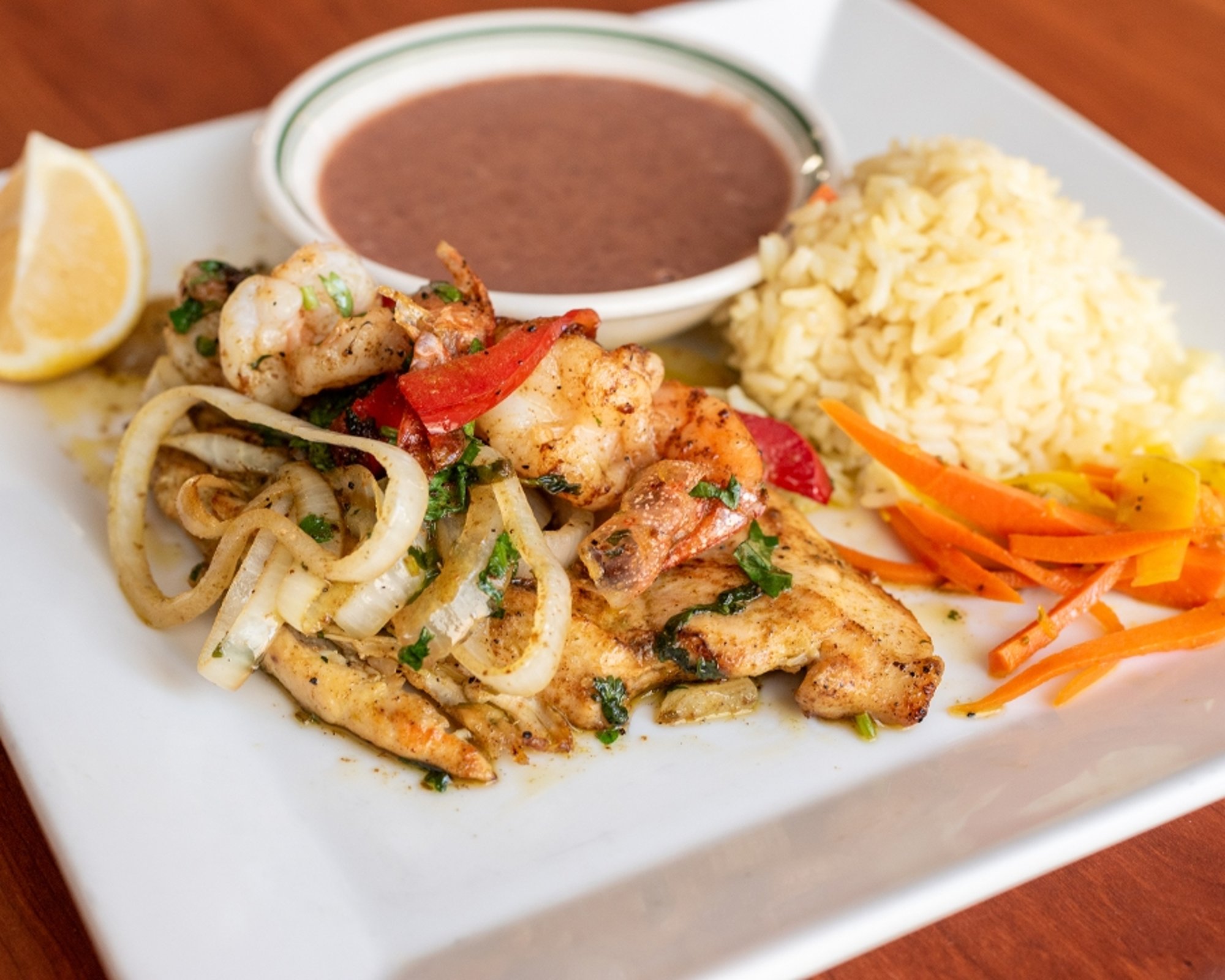 Pollo con Camarones