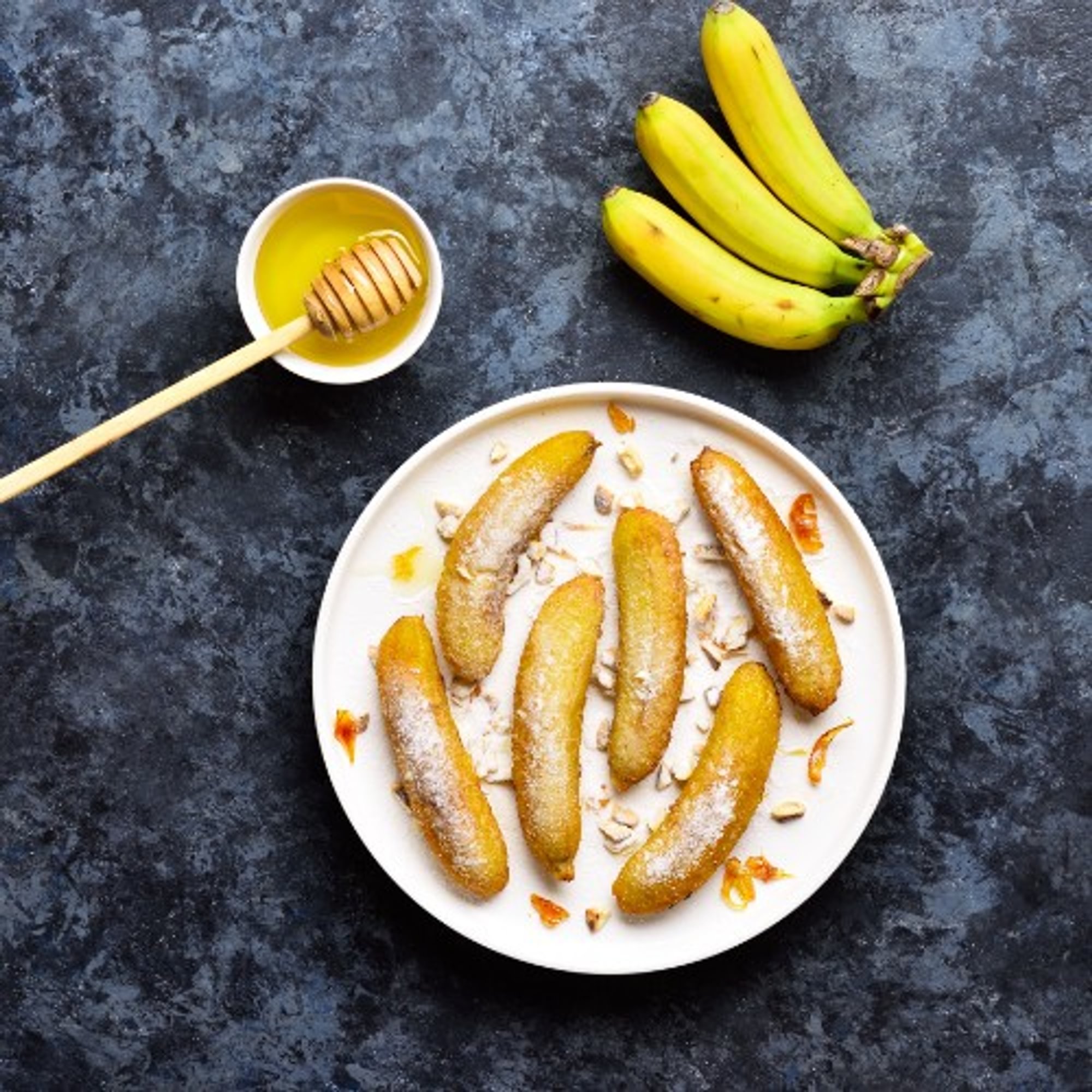 Fried Banana with Honey