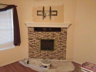 Mantel fabrication, installation and tile installation