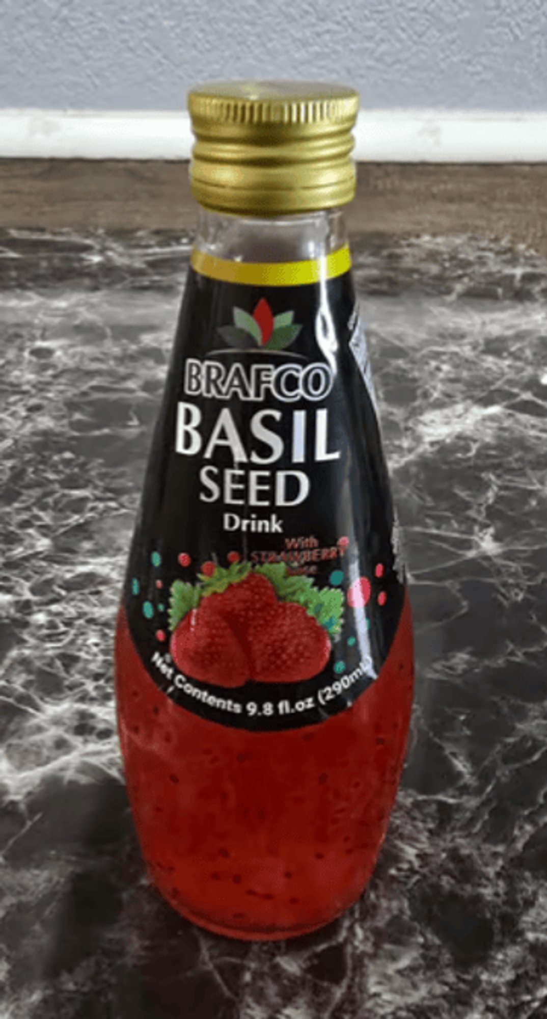 Basil Seed Drink Strawberry