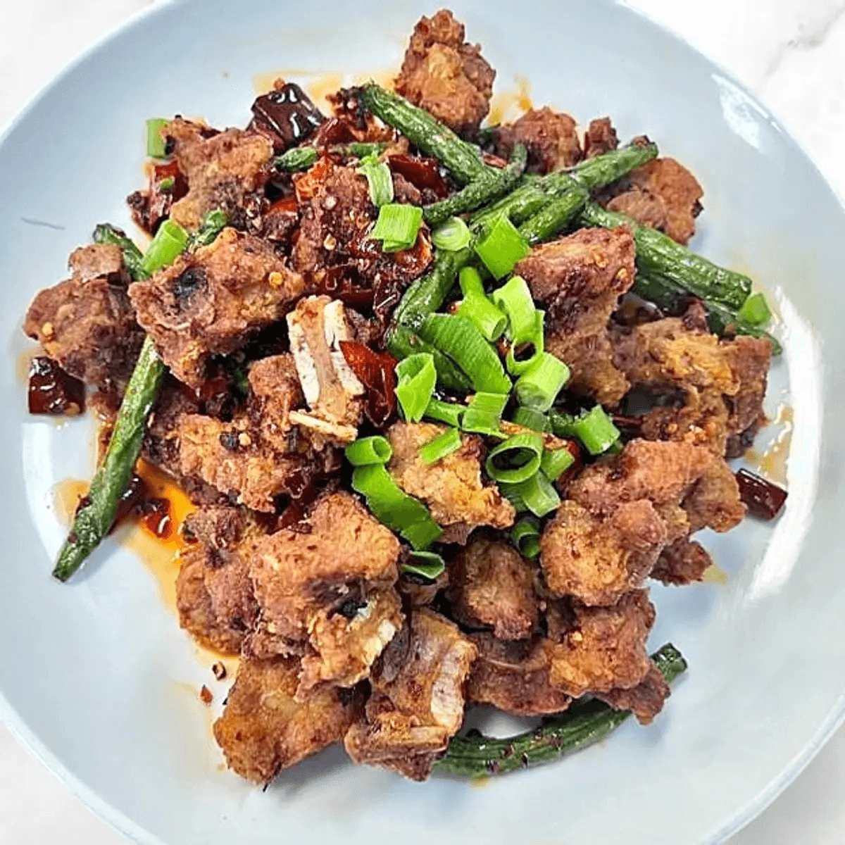 Fried Pork Ribs with Chili Pepper 巴国黄金骨