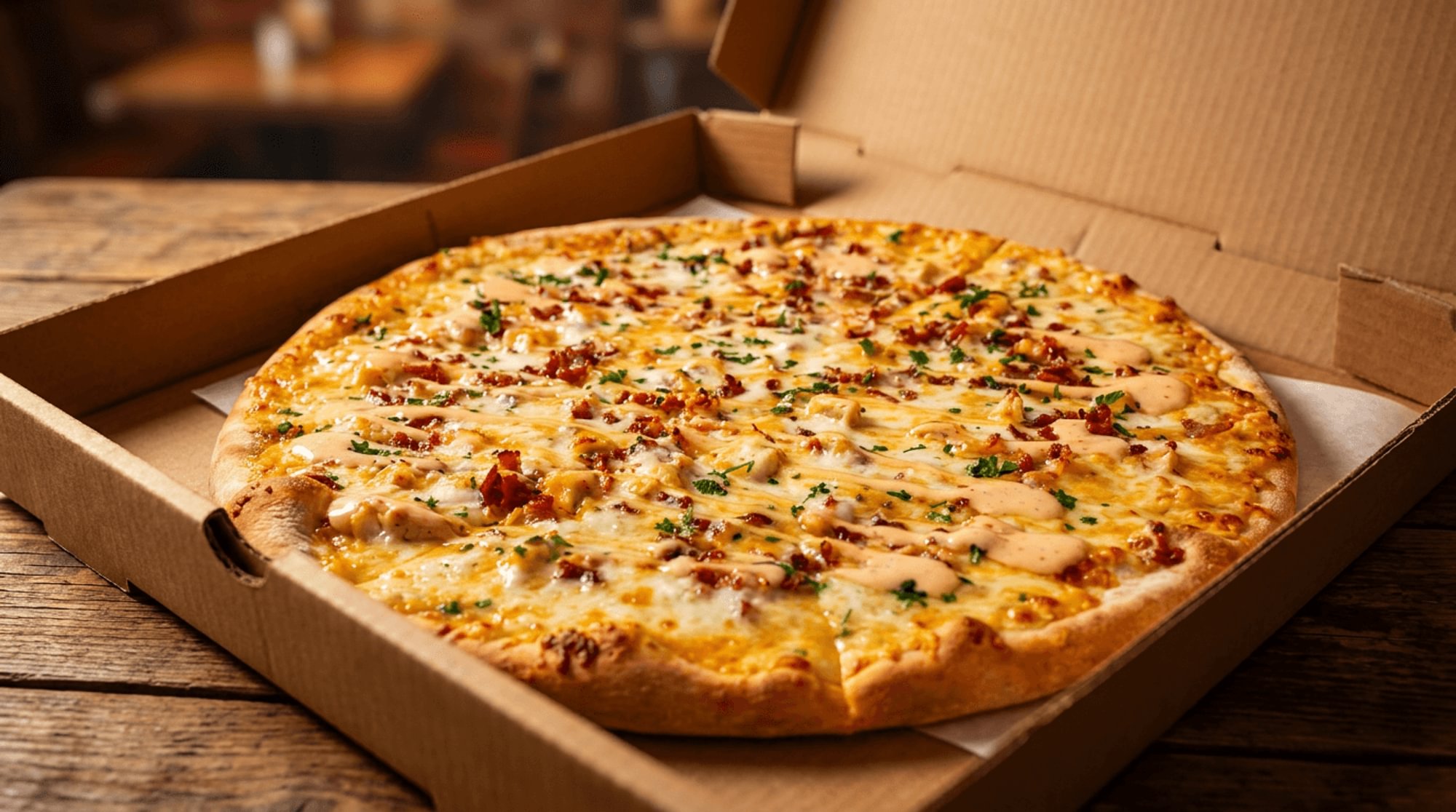 Chicken Bacon Chipotle Ranch Pizza