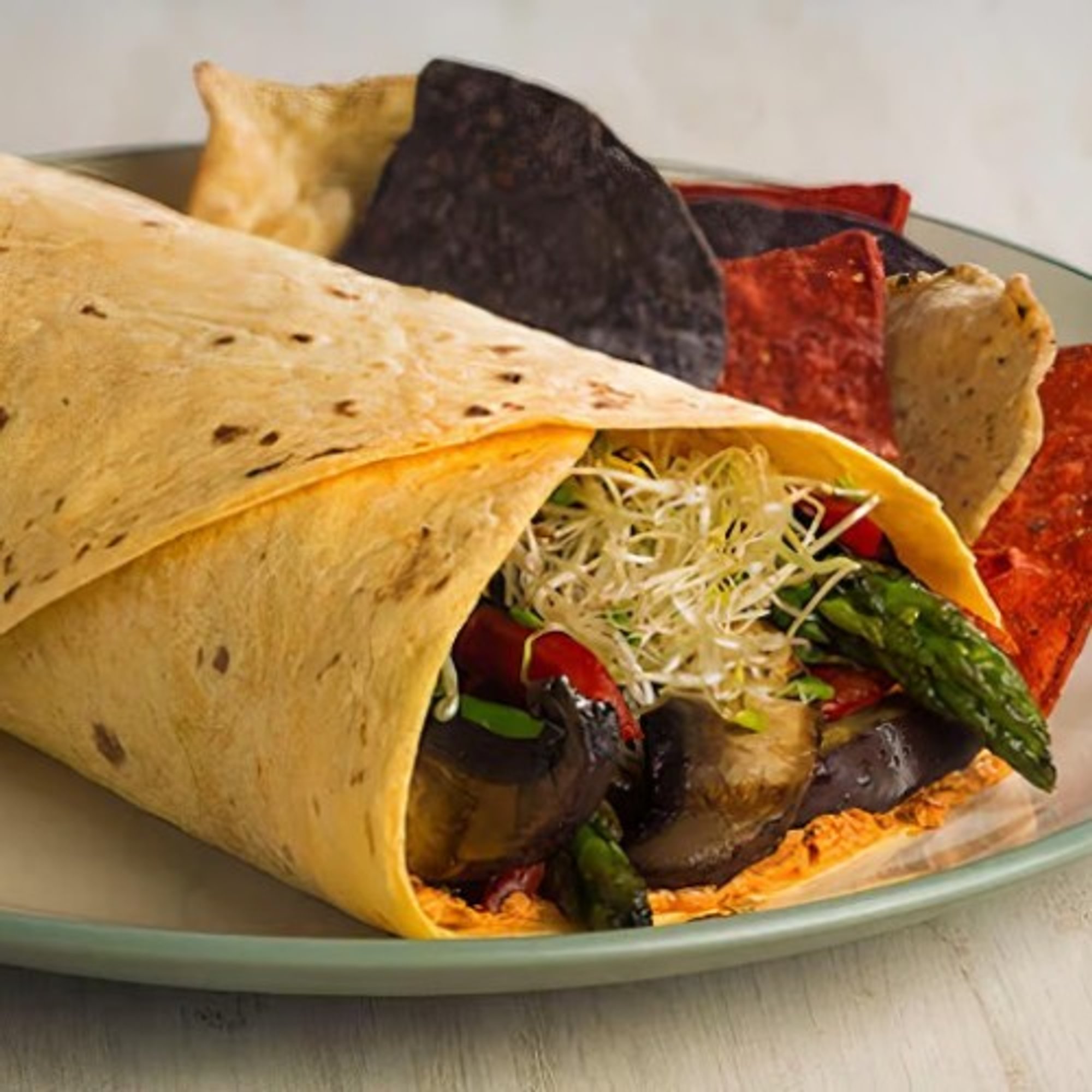 Mixed Veggies & Goat Cheese Burrito