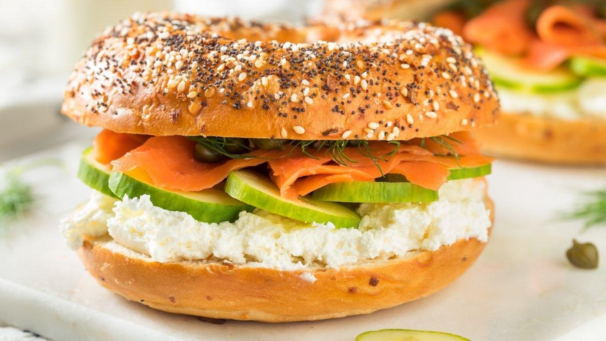 Smoked Salmon Breakfast Sandwich