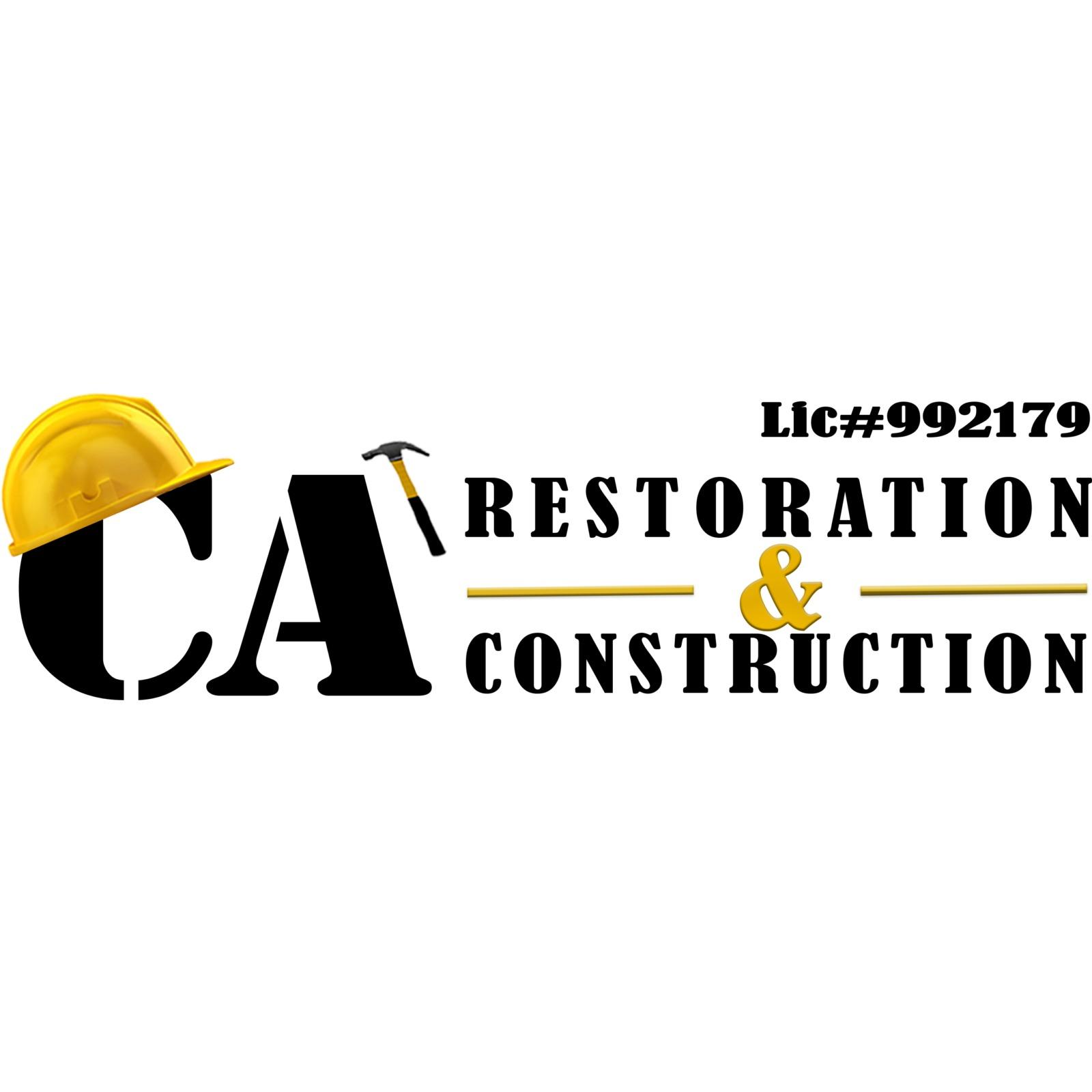 CA Restoration &amp; Construction Logo