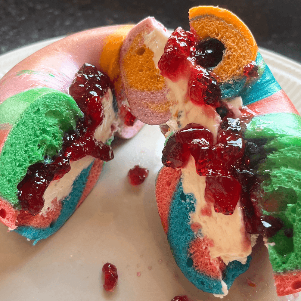 Bagel With Cream Cheese & Jelly