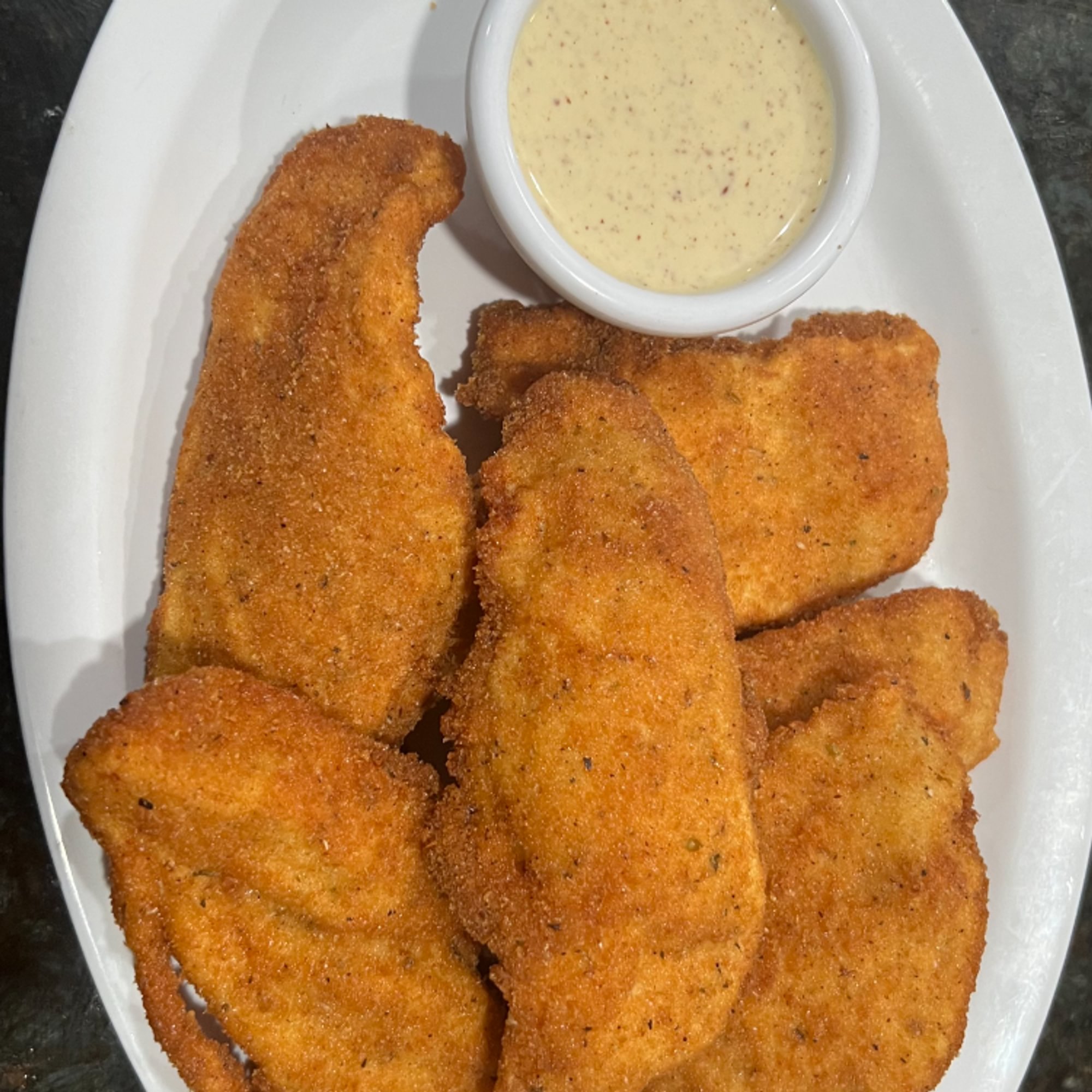 Chicken Fingers (6) side Honey Mustard