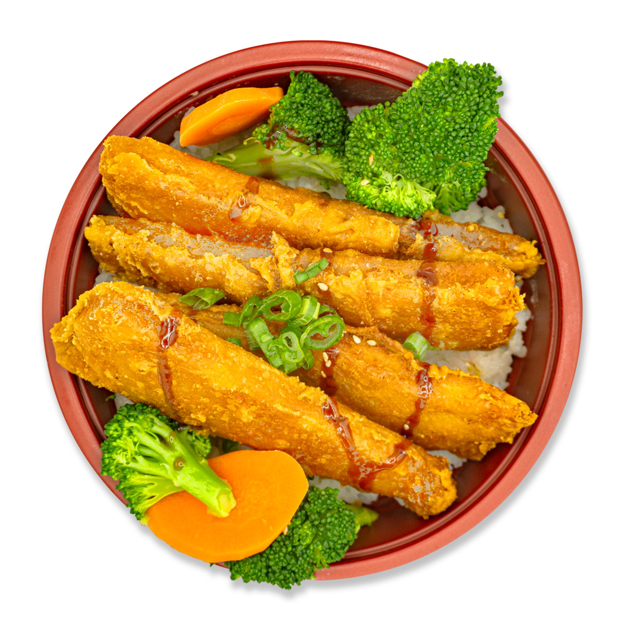 Fried Fish Teriyaki Bowl
