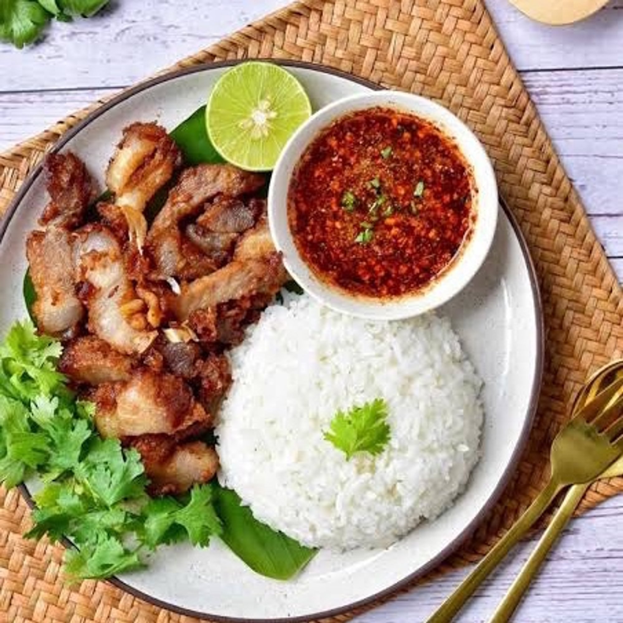 C6.Thai Crispy beef strip