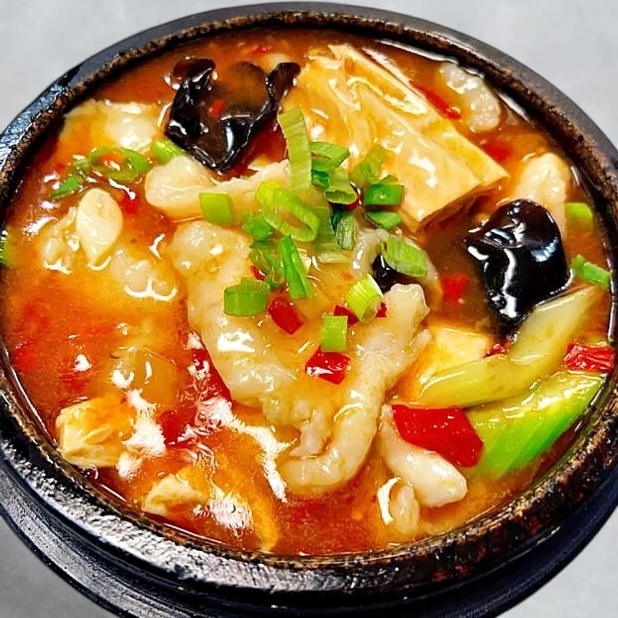 Stone Pot Fish Fillet with Pickled Chili Pepper 石锅山椒鱼片