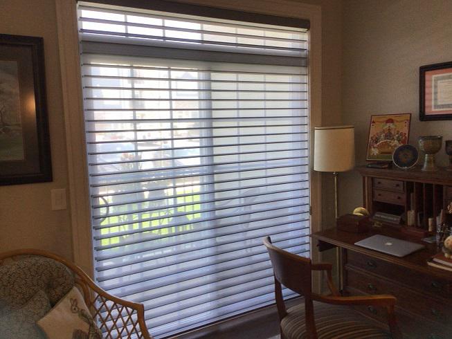 Need to shade your home office? Here's a solution from Phillipsburg! These Sheer Shades look like Blinds-but better-and they're ideal for keeping glare off of your screens!