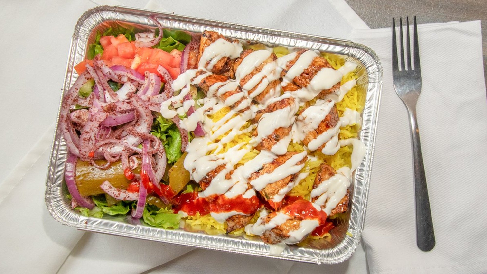 Chicken Kebab Over Rice