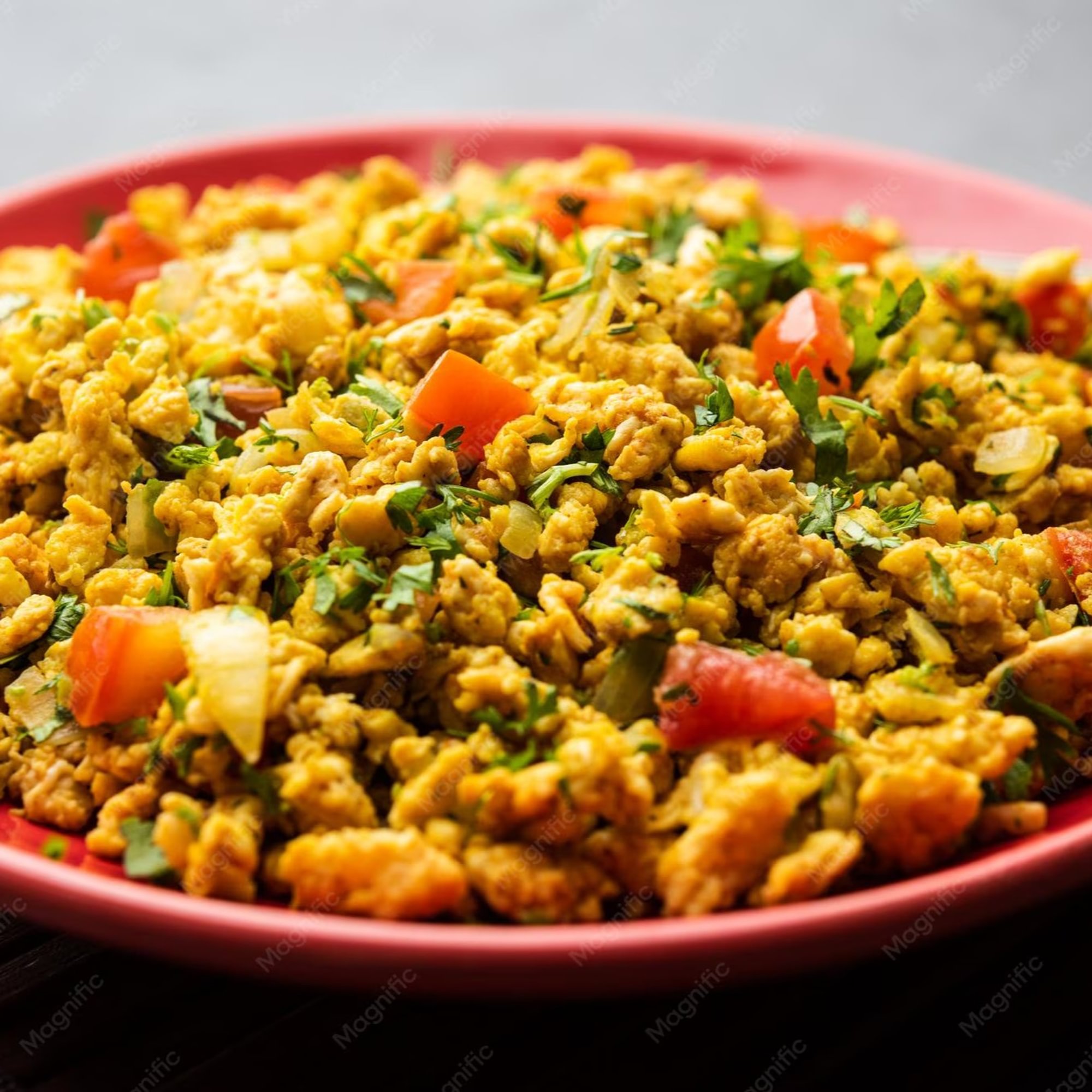 Egg Bhurji with Naan