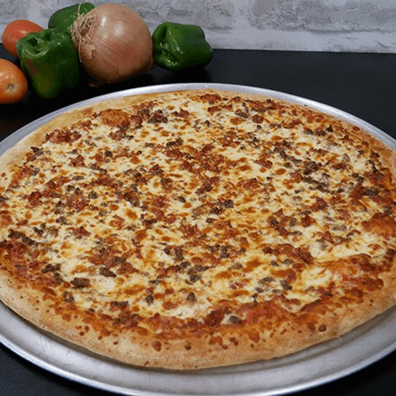 8" Bacon Double Cheeseburger Pizza