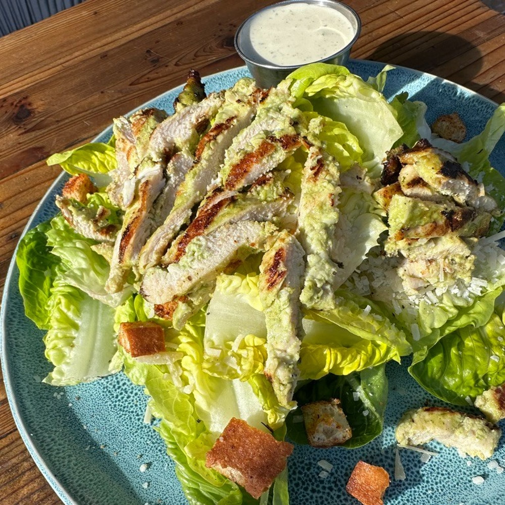 Little Gem Caesar Salad with Grilled Chicken