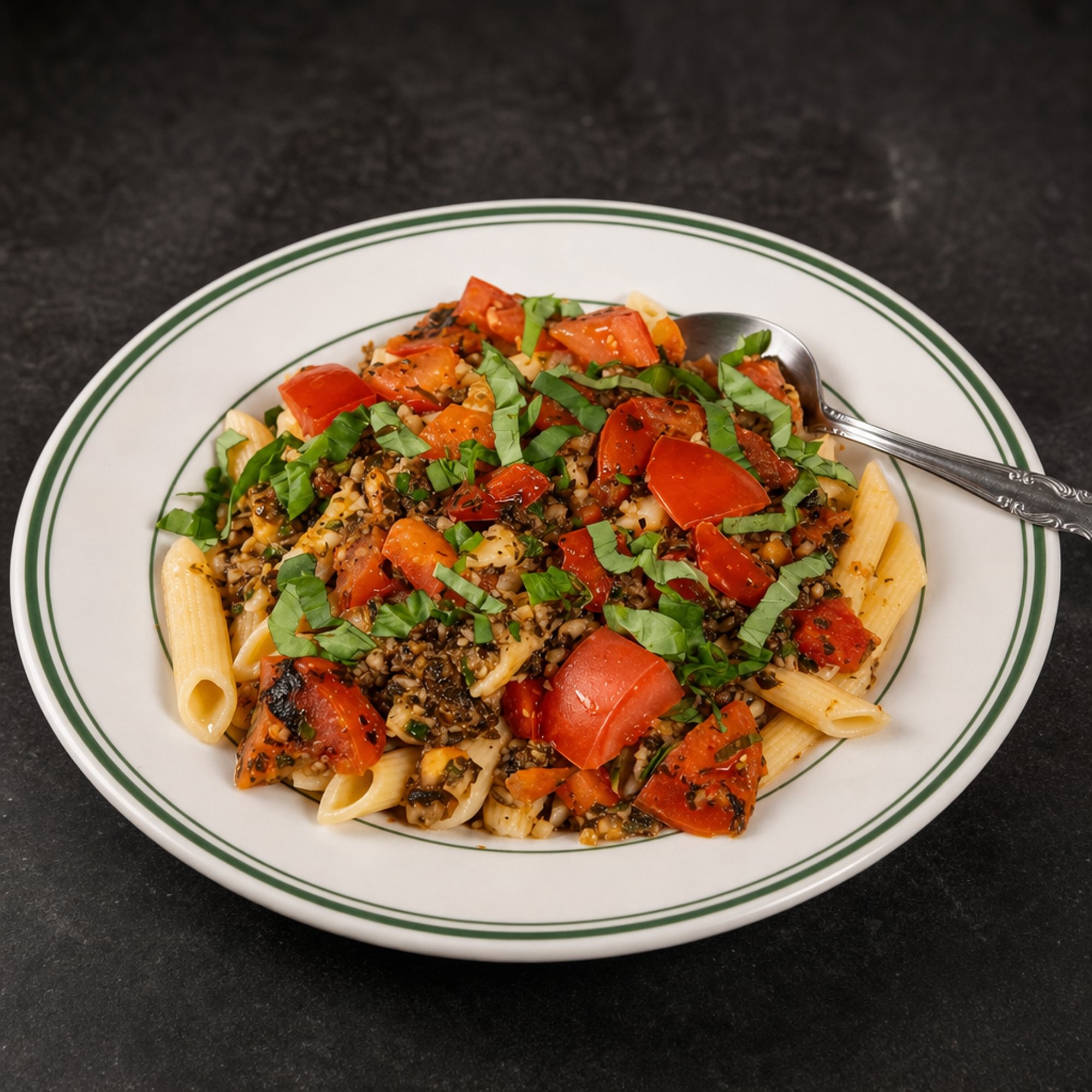 Chicken De Pomodoro over Fettuccini