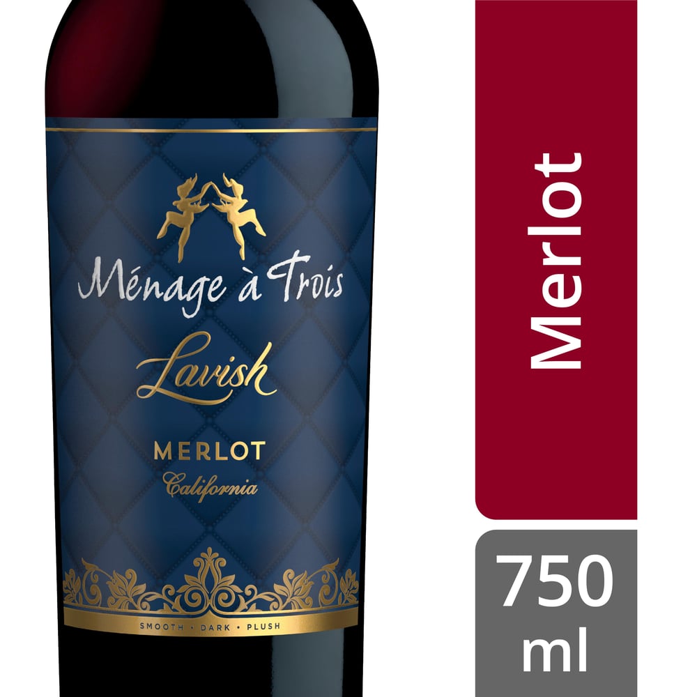 Menage a Trois Merlot Lavish 2019 750ml