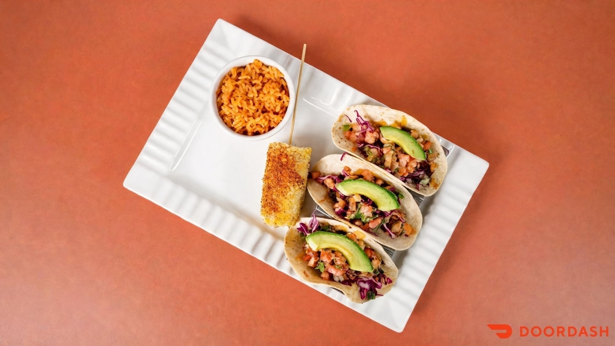 (L) Tacos de Camaron